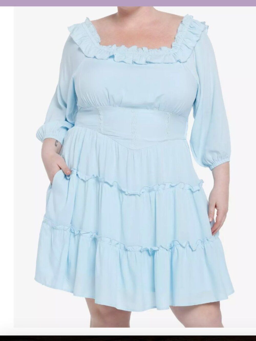 Her Universe Disney The Little Mermaid Ariel Ruffle Dress Plus Size 3X